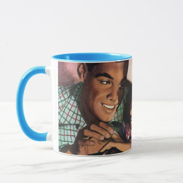 Caneca Vintage Romance, Segundo grau doce apaixonado (Esquerda)