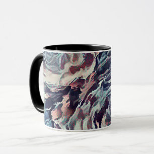 Caneca Vintage rosas, vintage