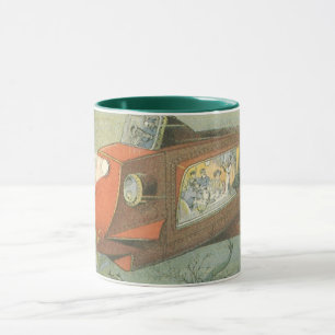 Caneca Vintage Science Fiction Steampunk Subsea in Sea