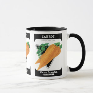 Caneca Vintage Seed Packet Label Art, Danvers Carrots