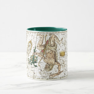 Caneca Vintage Sky Map Constelação de Hércules