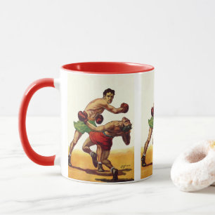 Caneca Vintage Sports Boxing, Boxers em Luta