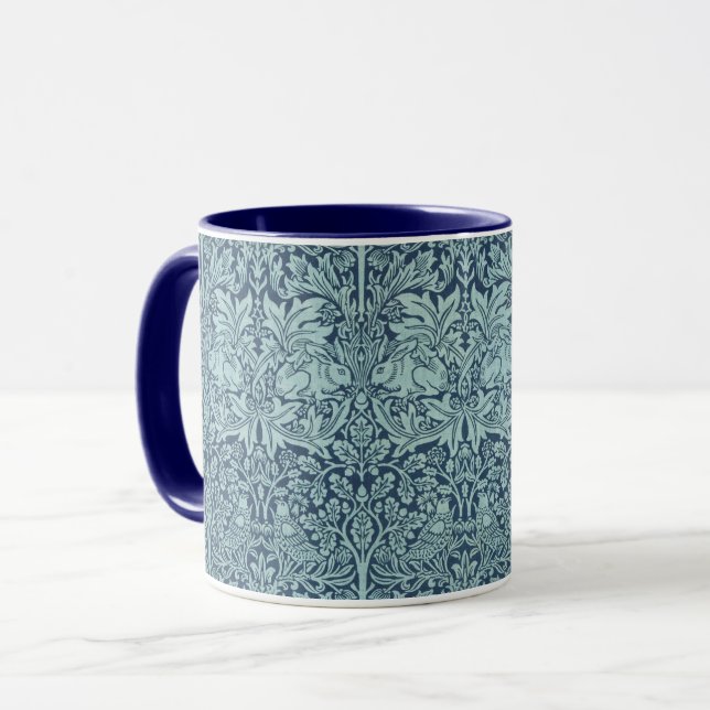 Caneca Vintage Textile Patterc Brer Rabbit William Morris (Frente Esquerda)