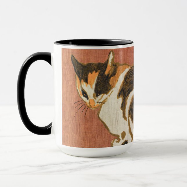 Caneca Vintage Two Cats Painting Steinlen (Esquerda)