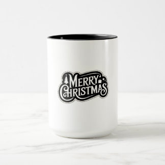 Caneca Vintage Typografia Design Feliz Natal