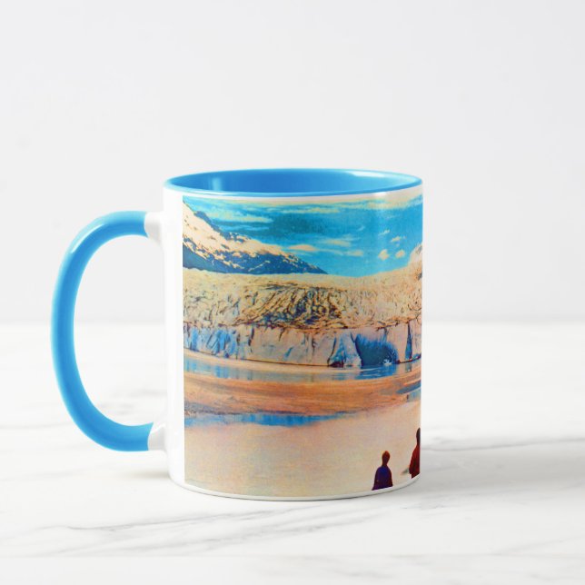Caneca Vintage USA Alaska Mendenhall glacier Juneau (Esquerda)