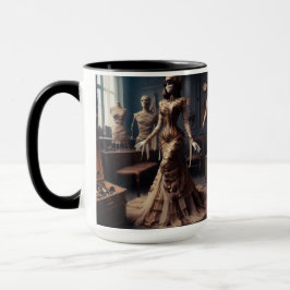 Caneca Vintage Victorian da Rainha Steampunk