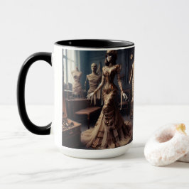 Caneca Vintage Victorian da Rainha Steampunk