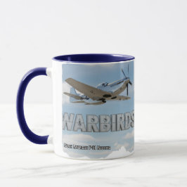 Caneca Vintage WII P-51 Mustang Fighter