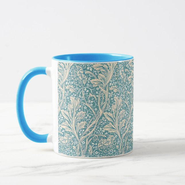 Caneca Vintage William Morris Arcadia Floral Sem Costura (Esquerda)