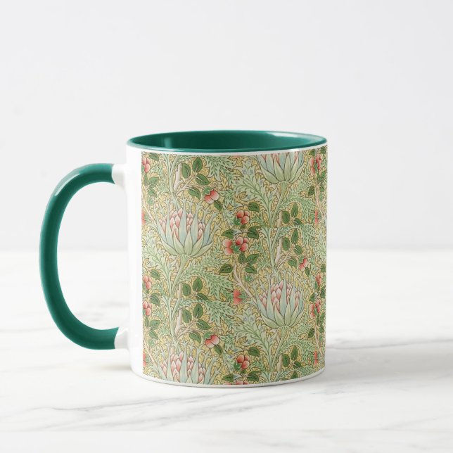 Caneca Vintage William Morris John Dearle Artichoke (Esquerda)