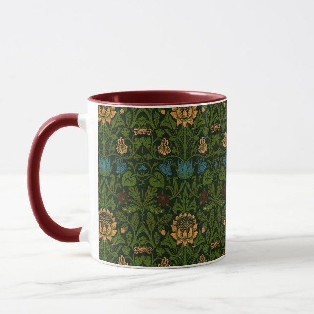 Caneca Vintage William Morris Violeta e Columbina (Esquerda)
