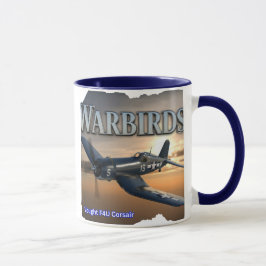 Caneca Vintage WWII Corsair Warbird