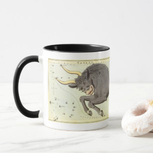 Caneca Vintage Zodiac Astrology Taurus Bull Constelação