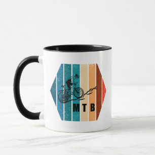 Caneca Vintagem de motociclismo descida Mtb