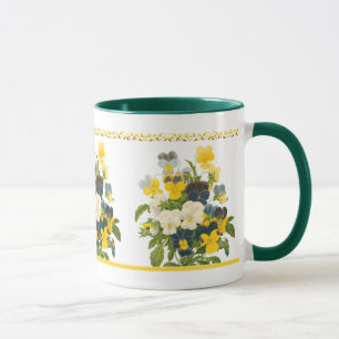 Caneca Violet Pansy Botanal Coffee Mug