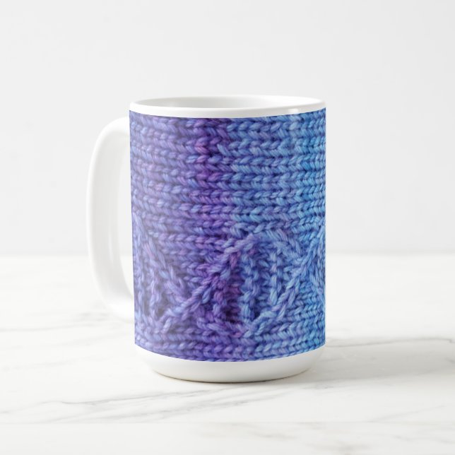 Caneca violeta quebrada cabo do ADN da malha de (Frente Esquerda)