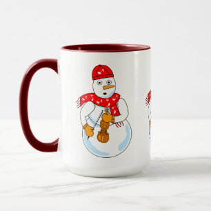 Caneca Violin Snowman
