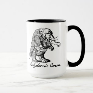 Caneca Violino de Canon do Pachyderm que joga o violino