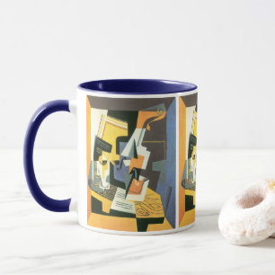 Caneca Violino e vidro por Juan Gris, Cubismo Vintage