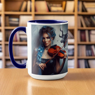 Caneca Violino Musical Taurus Zodiac