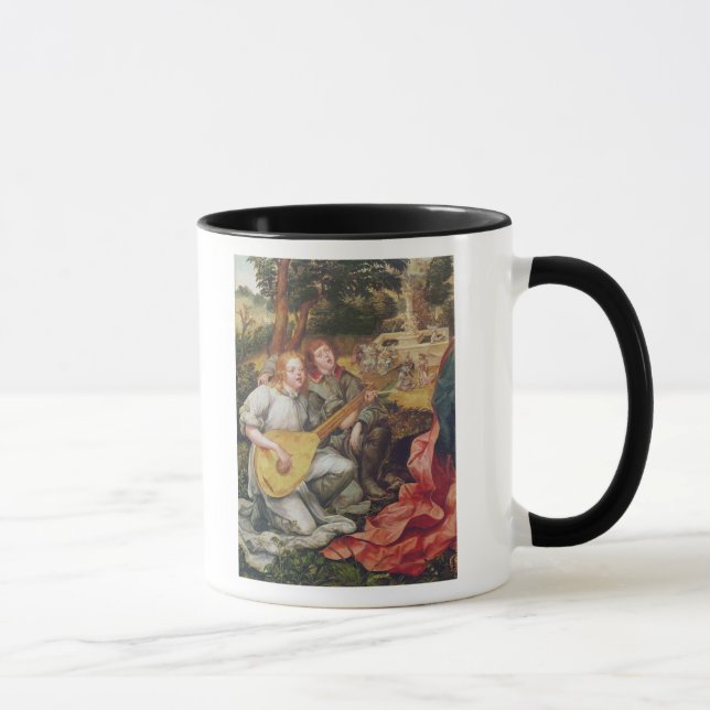 Caneca Virgin e criança com anjos (Direita)