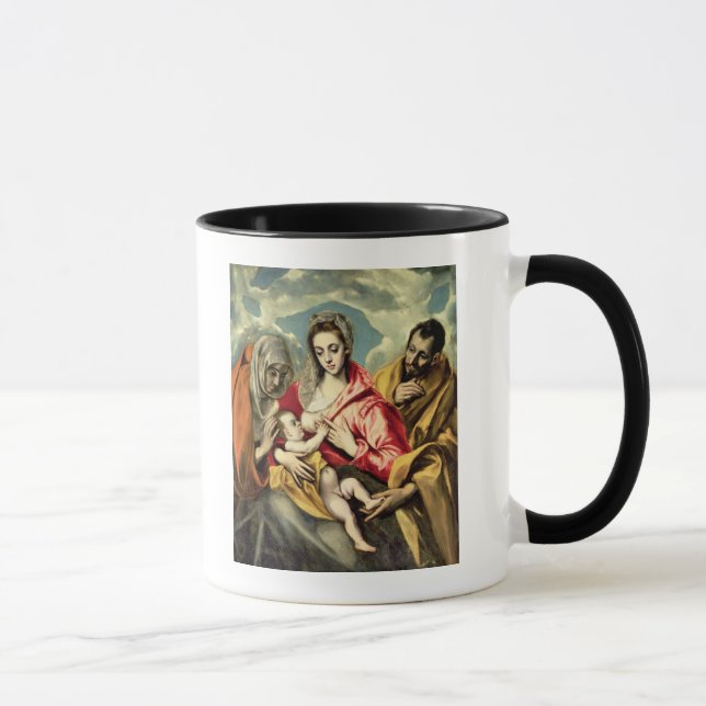 Caneca Virgin e criança com SS. Anne e Joseph (Direita)