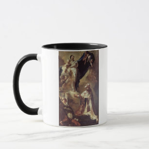 Caneca Virgin e criança que aparecem a St Philip Neri,