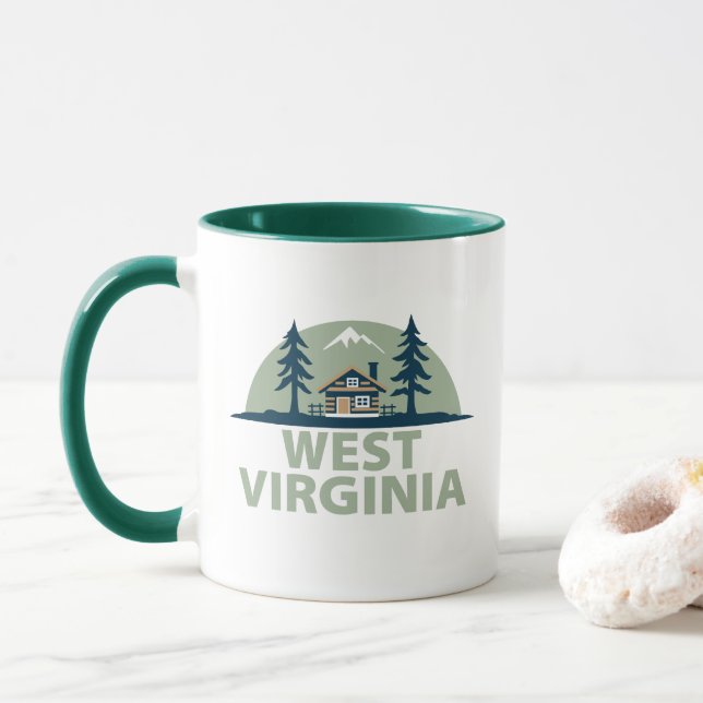 Caneca Virgínia Ocidental, Estados Unidos da América (Com Donut)