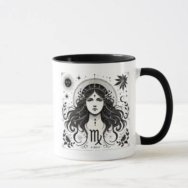 Caneca Virgo Zodiac Astrology Gift (Direita)