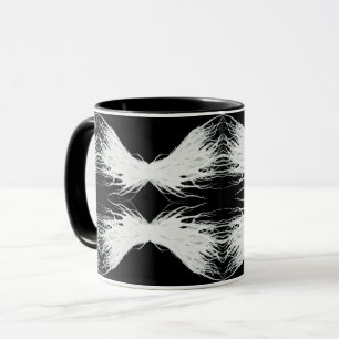 Caneca Virtudes Asa Branca Abstrata Arte Tinta Álcool