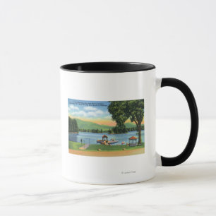 Caneca Visão de compartimento de Algonquin do Buck Mt e d