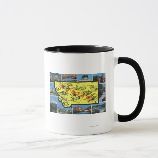 Caneca Visão do Estado com Cidades, Vistas Cênicas (Direita)