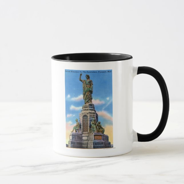 Caneca Visão do Monumento de Nat aos Pais dos EUA (Direita)