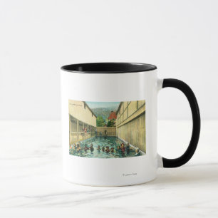Caneca Visão dos nadadores nas banheiras