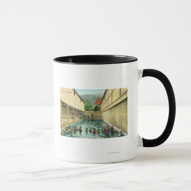 Caneca Visão dos nadadores nas banheiras (Direita)