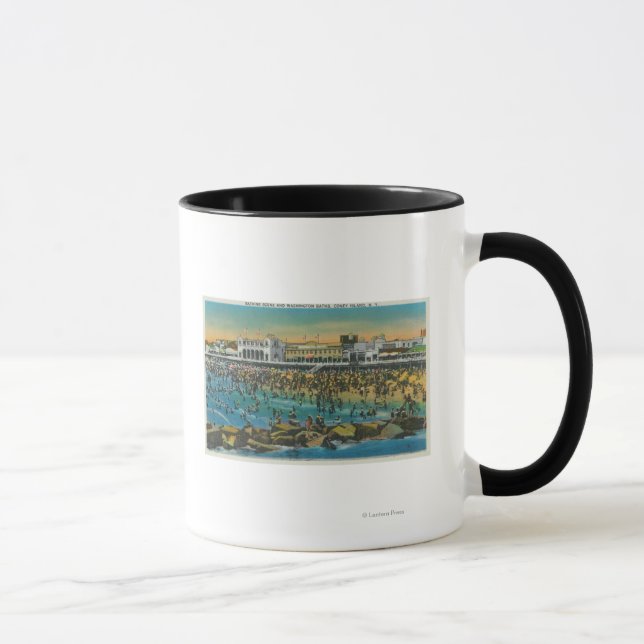 Caneca Visão dos Nadadores nas Banheiras de Washington (Direita)