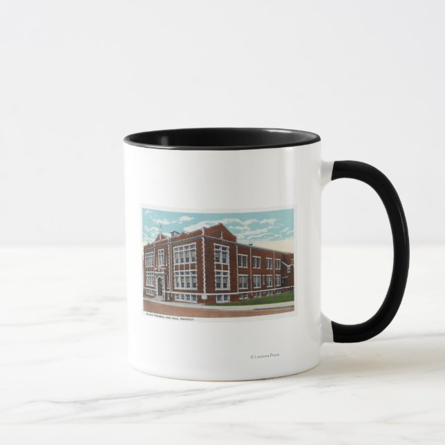 Caneca Visão Exterior das Ruas. Escola e Hall de Maria (Direita)