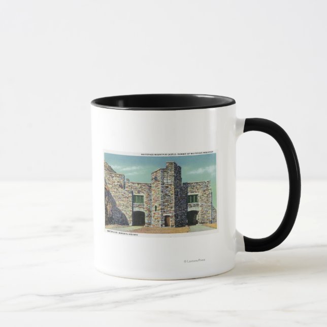 Caneca Visão Exterior do Castelo Whiteface Mt (Direita)
