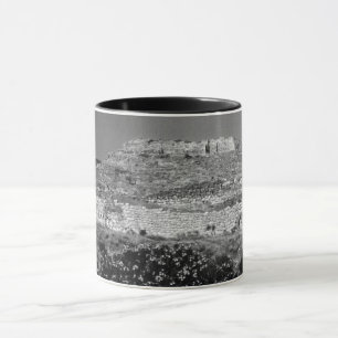 Caneca Visão geral da Grécia Vintage Atenas Mycenae acr