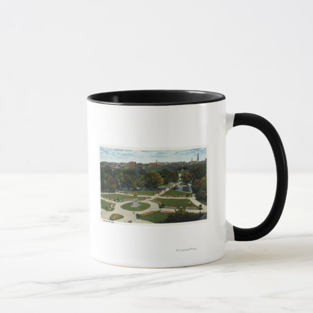Caneca Visão Geral do Jardim Público (Direita)