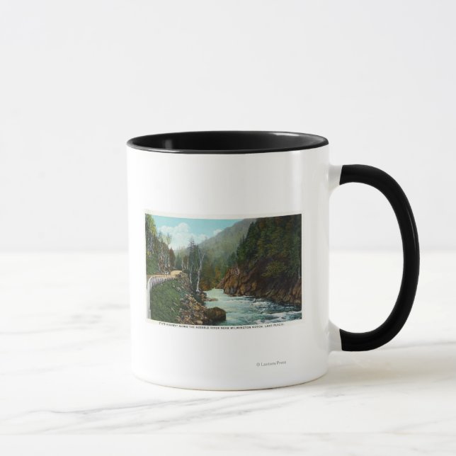 Caneca Visão Hwy do rio Ausable perto de Wilmington (Direita)