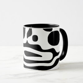 Caneca Vise Grip: Abstrato preto e branco