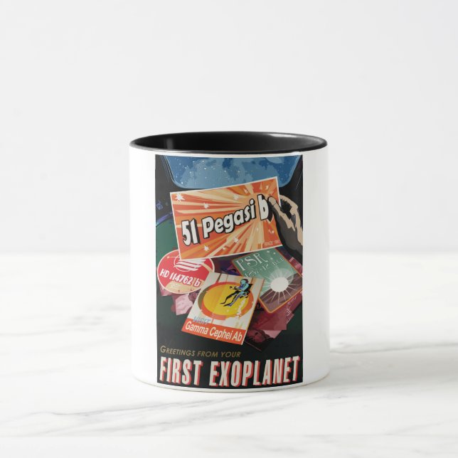 Caneca Visite o primeiro exoplaneta encontrado fora do si (Centro)