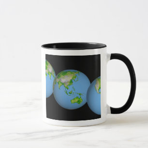 Caneca Visões topográficas do mundo