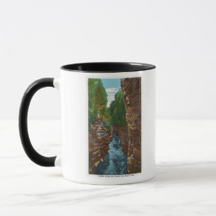Caneca Vista abaixo da falha de Ausable da caverna de