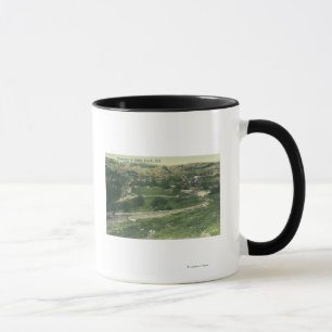 Caneca Vista aérea da angra de CitySutter, CA