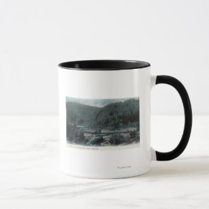 Caneca Vista aérea da balsa BridgeSonora de Parrott, CA