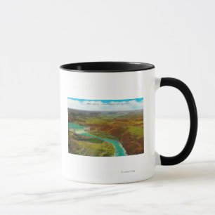 Caneca Vista aérea da barragem Grand Coulee