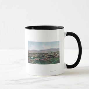 Caneca Vista aérea da cidade a partir das Colinas